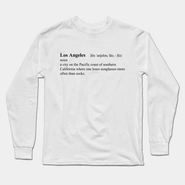 Los Angeles Defined Long Sleeve T-Shirt by sixfootgiraffe